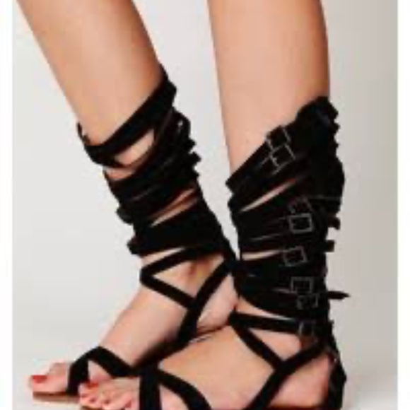 NEW Qupid Romana Fest gladiator Sandal Black sz 10 - Picture 8 of 14